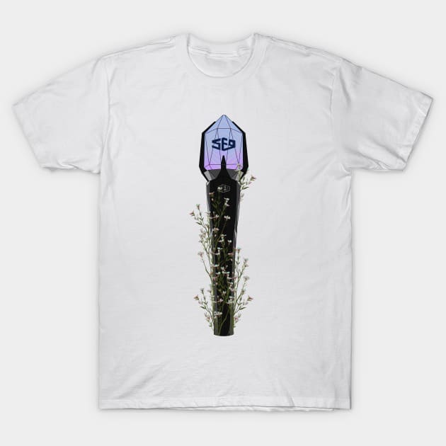 SF9 Floral Lightstick kpop T-Shirt by RetroAttic